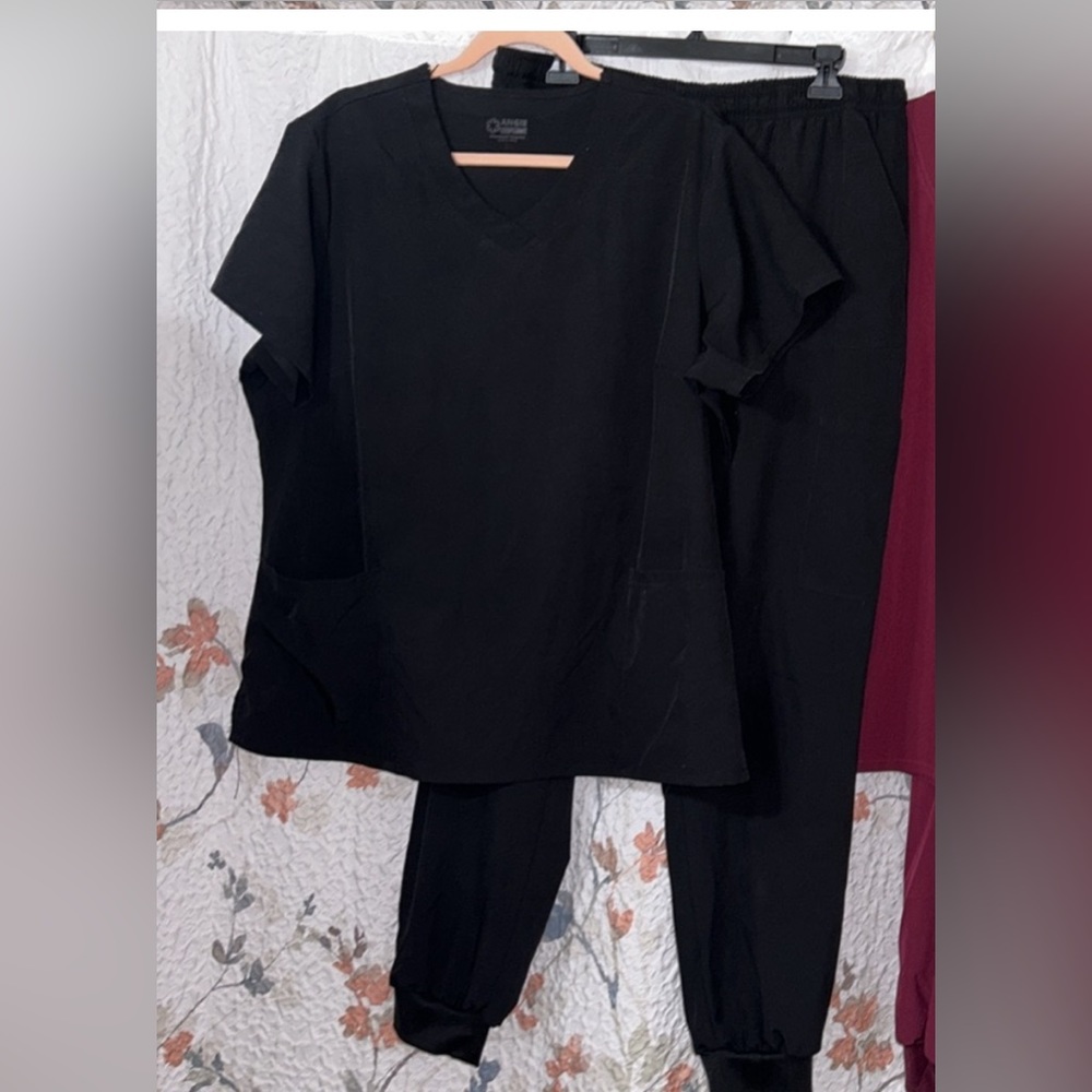 Angies Uniforms Jogger Bottom Sets Size XL Black Set